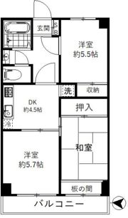 南浦和ダイヤモンドマンションの間取り画像
