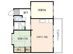 鈴が台団地分譲住宅F棟の間取り画像