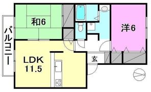 セントラルコート鷹子の間取り画像