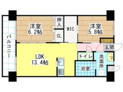 フローラ菜園場の間取り画像
