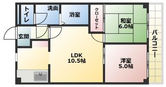 プラザ堅田マンションの間取り画像