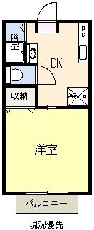 コーポ東Cの間取り画像