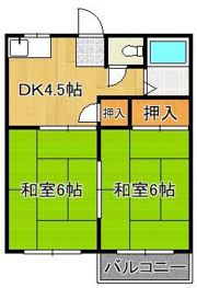谷原ハイツの間取り画像