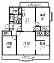 クレールいわたの間取り画像