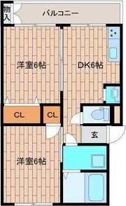 ハコス摂の間取り画像