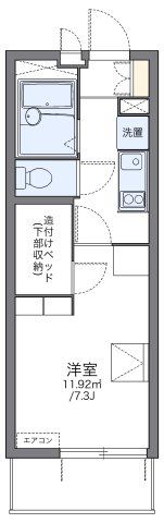 レオパレスフォンターナ内本町の間取り画像