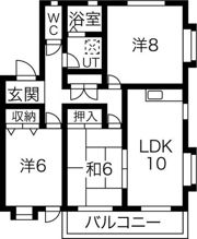 タウンハウス郷 B棟の間取り画像