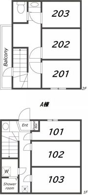 SA224 SA-クロス戸越銀座1の間取り画像