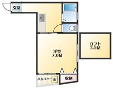 メゾネット平山の間取り画像