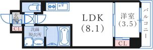 LIVIAZ KOBE LaMerの間取り画像