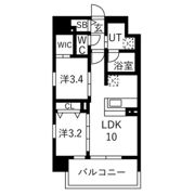 ソルテラスUMEDA NORTHの間取り画像