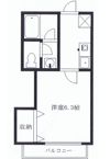 バンボハイツ弐号館の間取り画像