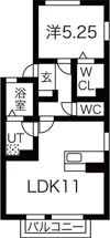 プレジオBの間取り画像