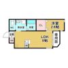 リアコート関大前Ⅱの間取り画像
