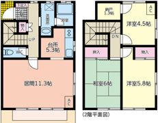 テラス 杉並区本天沼の間取り画像