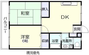 フジハイツの間取り画像