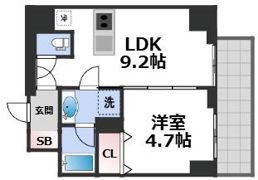 ブエナビスタ難波サウスの間取り画像