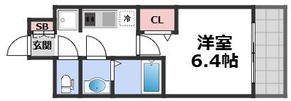 プレサンス谷町リーベの間取り画像