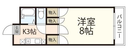 エスポアール北長瀬の間取り画像