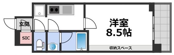 La Douceur天王寺の間取り画像