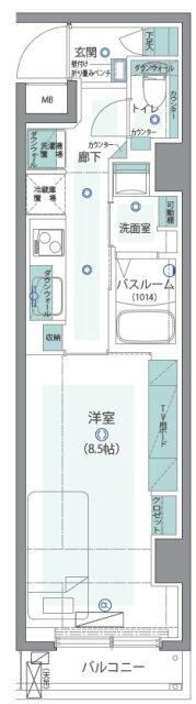 高齢者向け住宅 ステージファースト代々木の間取り画像