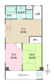 森山ハイツの間取り画像
