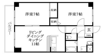 ビッグウエスト3の間取り画像