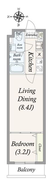 アルファコート町屋の間取り画像
