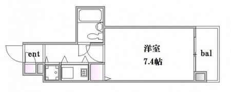 朝日プラザ横川駅前の間取り画像