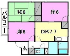 エンゼルハイムB棟の間取り画像