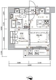 ARCOBALENO HASUNEⅡの間取り画像
