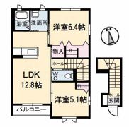 花ぽーと B棟の間取り画像