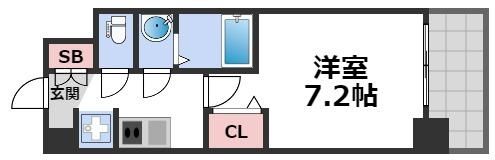 プレサンス大国町アドロッソの間取り画像