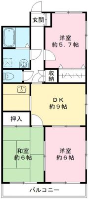 イーストリッチの間取り画像