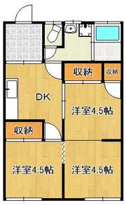 テラスハウス栄町の間取り画像