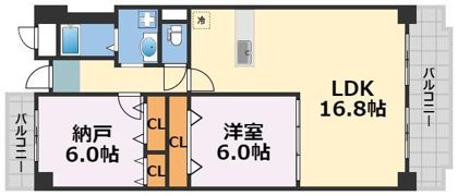 フォレステージュ南堀江の間取り画像