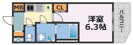 エスリードレジデンス大阪福島サウスフラッツの間取り画像