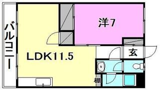 尾崎マンションの間取り画像