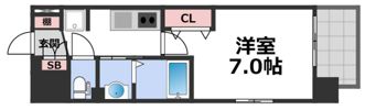 Luxe布施東の間取り画像
