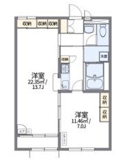 レオパレス柳澤の間取り画像