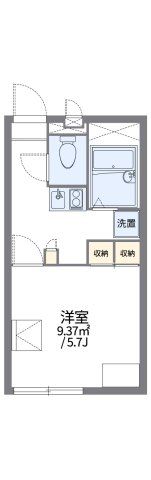 レオパレスグリーンコートの間取り画像