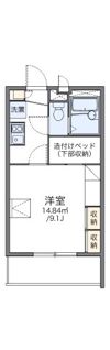 レオパレスヤマハの間取り画像
