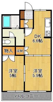 ビッグフォレスト壱番館の間取り画像