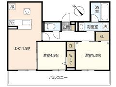 campanella庚午北の間取り画像