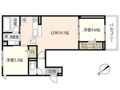 campanella庚午北の間取り画像