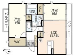 Sunny Flat YASUDAの間取り画像