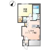 仮）内牧アパートA棟 新築工事の間取り画像