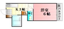 コーポ木村Aの間取り画像