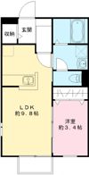 アンティエールBの間取り画像