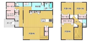 菊陽町原水一戸建て（3499-5）の間取り画像